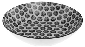 Serwis obiadowy na 6 osób BOHEMIA z porcelany, wzór w kropki