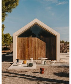 Okrągły ceramiczny stolik ogrodowy ø 39 cm Mesquida – Kave Home