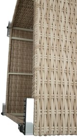 Zestaw rattanowy MALIBU dla 8 osób (cappuccino)