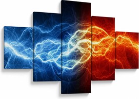 Obraz napięcia elektrycznego (125x70 cm)