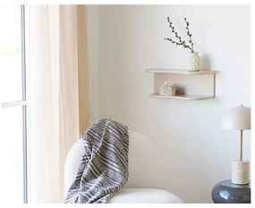 Brązowy koc z bawełny z recyklingu 130x180 cm Adana – House Nordic