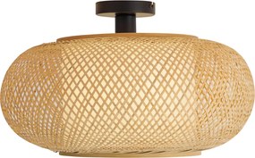 Inteligentna lampa sufitowa bambusowa z białym wnętrzem z WiFi A60 - Liva