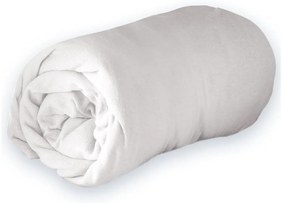 Białe dżerzejowe prześcieradło z gumką 90x190 cm Jersy – douceur d'intérieur