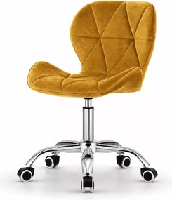 Nowoczesne i ergonomiczne krzesło welurowe Ikast z unikatowym wzorem, idealne do biura i gabinetu