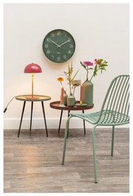 Zielony zegar ścienny Karlsson Lofty, ø 40 cm