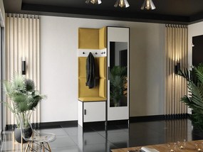 Garderoba ROJ 11 Biały + Żółty