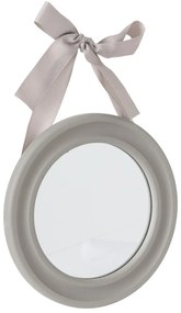 Komplet dekoracyjnych lusterek ściennych ze wstążką - 3 sztuki w zestawie