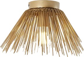 Lampa sufitowa w stylu art deco złota - Broom