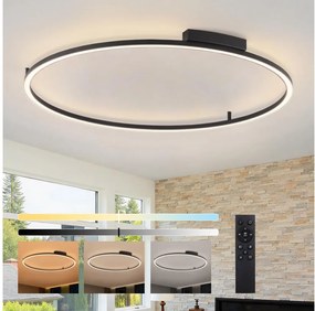 Brilagi - Ściemnialna oprawa LED PORTOFINO LED/85W/230V śr. 120 cm czarna + pilot