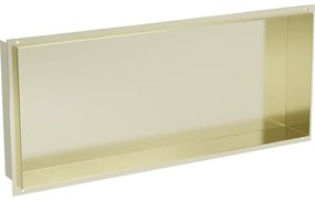 Mexen X-Wall-NR półka wnękowa bez kołnierza 75 x 30 cm, złota szczotkowana - 1951753010