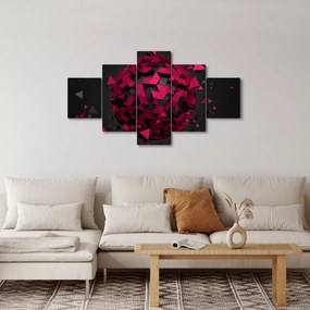 Obraz abstrakcji 3D (125x70 cm)