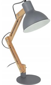 Lampa stołowa 1xE27/40W/230V szara