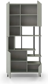 Zielonoszary regał 84x175 cm Perla – Marckeric