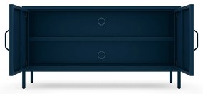 Szafka RTV metalowa na nóżkach granatowa Modern ROSA, 1150 x 595 x 400 mm
