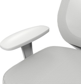 Vinsetto Fotel biurowy, ergonomiczny fotel biurkowy z funkcją obrotu, regulowany 55 x 48 x 82,5-94,5 cm, szary