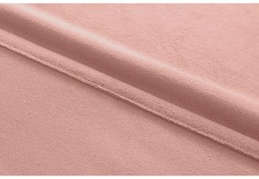 Zasłona zaciemniająca VELVET 140x250 cm, różowa Zawieszanie: Metalowe pierścienie