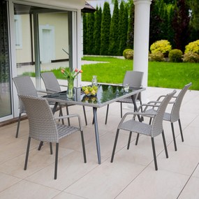 Zestaw mebli ogrodowych Lupus szary PATIO