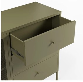 Zielona metalowa komoda 140x90x40 cm Fayna – Marckeric