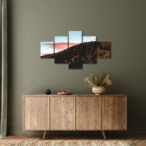 Obraz rudzików nad wzgórzem (125x70 cm)