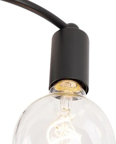 Lampa sufitowa w stylu art deco czarna 4-światłowa - Facil