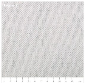 Kremowe tapicerowane łóżko dwuosobowe ze schowkiem i stelażem 200x200 cm Lupine – Micadoni