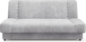 Sofa z Funkcją Spania PIANO Rozkładana Wersalka Dwuosobowa Szara Sztruksowa Nowoczesna do Salonu