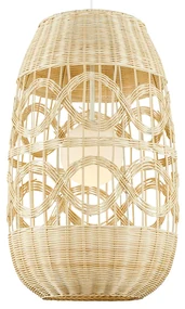 Lampa wisząca ARONA NATURAL 1xE14 fi 400 boho, naturalna, rattan, beż, pojedyncza