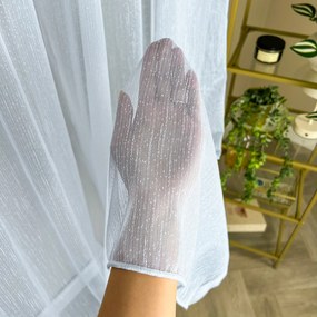 Firana gładka nakrapiana nowoczesna dekoracyjna matowa wys. 300 cm