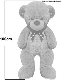 Monzana Duży pluszowy miś BENY, 100cm, kremowa