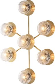 Lampa sufitowa Harmony z szczotkowanego brązu, 7 lamp, dł. 85 x 62, BL285-PL7-BRZ