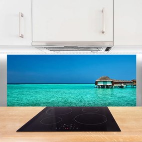 Panel Szklany do Kuchni Krystaliczna Woda I Niebo