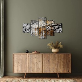 Obraz - Sylwetki drzew (125x70 cm)
