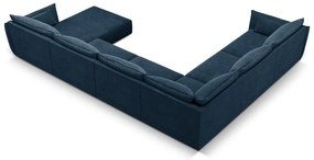 Ciemnoniebieski narożnik (lewostronny) Vanda – Mazzini Sofas