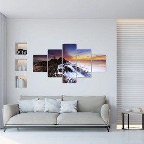 Obraz góry we mgle (125x70 cm)
