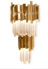 Illuminating Wall Brass 60 duzy kinkiet kryształowy