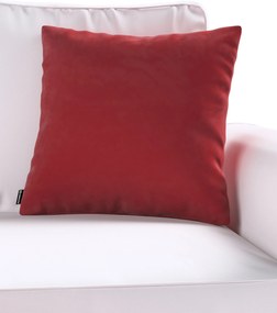 Poszewka Kinga na poduszkę kolor czerwony tkanina połyskliwa, welwetowa