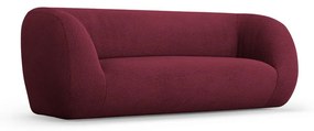 Bordowa sofa z materiału bouclé 210 cm Essen – Cosmopolitan Design