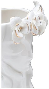 Biały porcelanowy wazon Mauro Ferretti Cute Woman