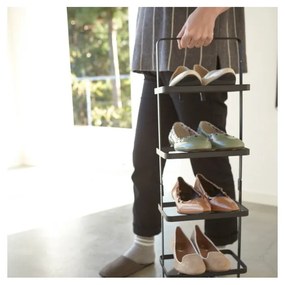 Czarny metalowy regał na buty Tower Shoe Rack – YAMAZAKI