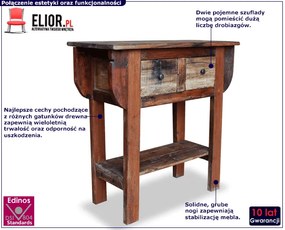 Konsola z półką i szufladami N8-W95