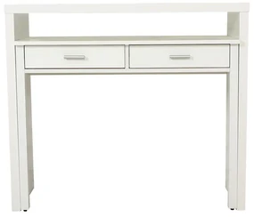 Biała konsola/biurko wysuwane Woodman Desk