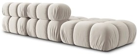 Beżowa aksamitna sofa modułowa 282 cm Bellis – Micadoni