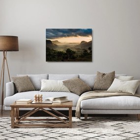 Obraz na szkle - Kubańskie szczyty (70x50 cm)