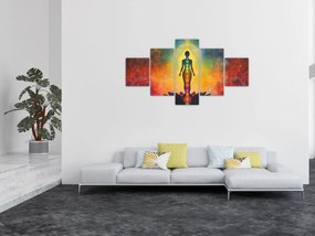 Obraz - Kobieta i czakry (125x70 cm)