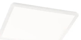 Biała kwadratowa lampa sufitowa LED Trio Camillus, 30x30 cm