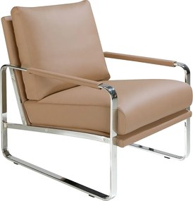 Fotel z ekoskóry w kolorze różowym 5046 ANGEL CERDA