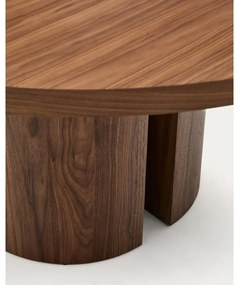 Okrągły stół z blatem w dekorze orzecha ø 150 cm Nealy – Kave Home