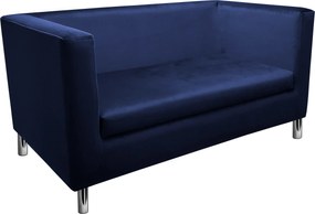 Sofa Monaco : Kolor nogi - Chrom, Kolor tkaniny - VELVET - MG16, Typ tkaniny - Velvet, Wysokość nogi - 15 cm