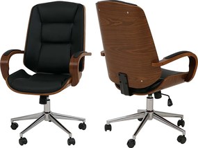 Krzesło biurowe MCW-O83, czarne