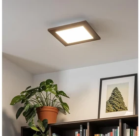 Eglo -LED RGBW Ściemnialny panel natynkowy SALOBRENA-C LED/16W/230V ciemnobrązowy + pilot